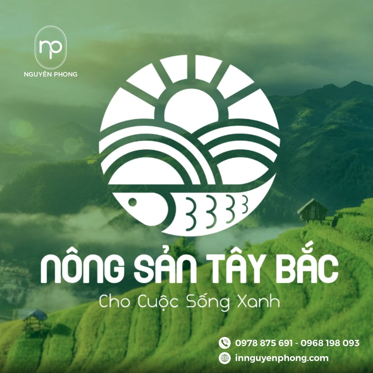 Mẫu logo nông sản sạch